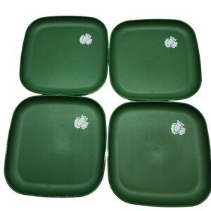 Vintage Tupperware Luncheon Plates Holiday  set of 4